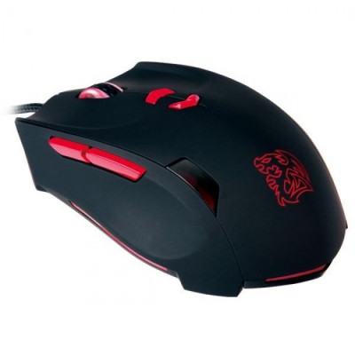Mouse Tt eSPORTS MOUSE THERON - USB, Juego, Óptico, 2000 DPI, Negro