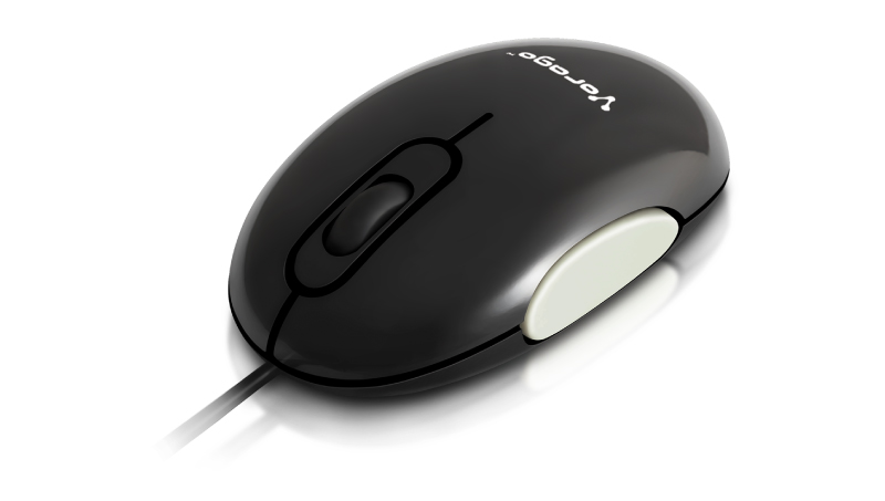 Mouse VORAGO Mo-200 - 2 botones, USB, Óptico, 1000 DPI