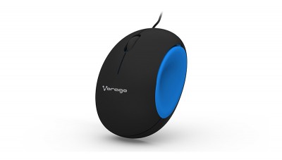 Mouse VORAGO MO-202A - Negro, 3 botones, USB, Óptico, 1000 DPI
