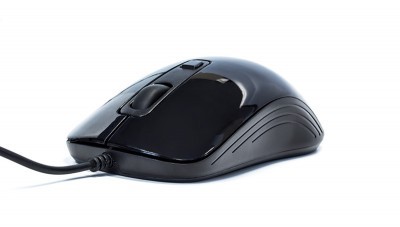 Mouse Alámbrico VORAGO MO-102 - Negro, 4 Botones, USB, 1, 000 / 1, 600 DPIs
