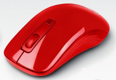 Mouse VORAGO MO-102 - Rojo, 3 botones, USB, Óptico, 1000/1600 DPI