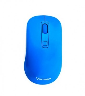 Mouse VORAGO MO-207 - Azul, 4 botones, RF inalámbrico, Óptico, 1000/1600 DPI