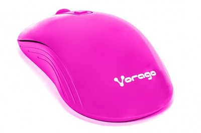 Mouse VORAGO MO-207 - Rosa, RF inalámbrico, 1000/1600 DPI