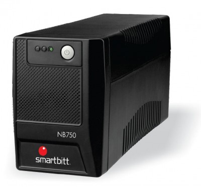 No-Break SMARTBITT SMARTBITT 750 (NB-750) - 750 VA, 375 W, Negro, Hogar y Oficina