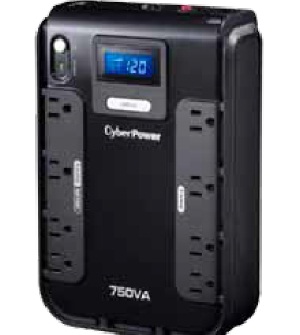 No-Break CyberPower CP750LCD - 750 VA, 420 W, 8 h, Negro, Hogar y Oficina