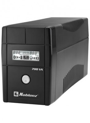 No-Break KOBLENZ - 700 VA, 360 W, Negro, Hogar y Oficina