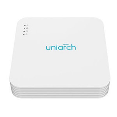 NVR 4CH/4POE UNIARCH NVR-104LS-P4 Capacidad 1 Disco Duro Max. 10TB /1 Salida HDMI 1080P Y 1 Salida VGA Simultaneas -