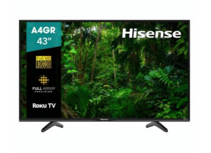 Televisor Hisense 43A4GR - 43 pulgadas, LED FHD 1920 x 1080 Pixeles, SMART ROKU