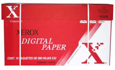 XEROX PAPEL DIGITAL ROJO CARTA 99  BLANCURA -