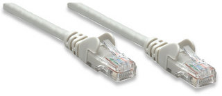 340380 Cable de red Cat6 - UTP, RJ45 Macho / RJ45 Macho, 5 ft. (1.5 m), Color Gris, Contactos con baño de oro para una mejor conexión.