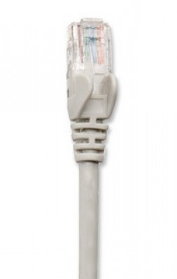 334129 Cable de red Cat6 - UTP, RJ45 Macho / RJ45 Macho, 3.0 m, Color Gris, Contactos con baño de oro para una mejor conexión