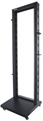 Rack de 2 postes INTELLINET 714235 - Negro, Acero, Independiente, 300 kg, 42U