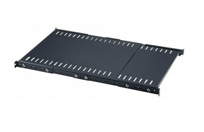 Charola INTELLINET  fija extensible de 19" - Negro, Acero, Rack shelf, 45 kg, 1U