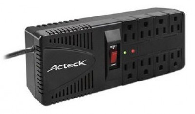 Regulador ACTECK - Negro, Hogar, 1400 VA, 750 W