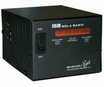 Regulador Industrias Sola Basic MICROVOLT 2000 VA - Negro, Hogar y Oficina, 2000 VA