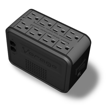 Regulador de Voltaje Vorago AVR-100 - 8 Contactos, 1000VA, 480w.