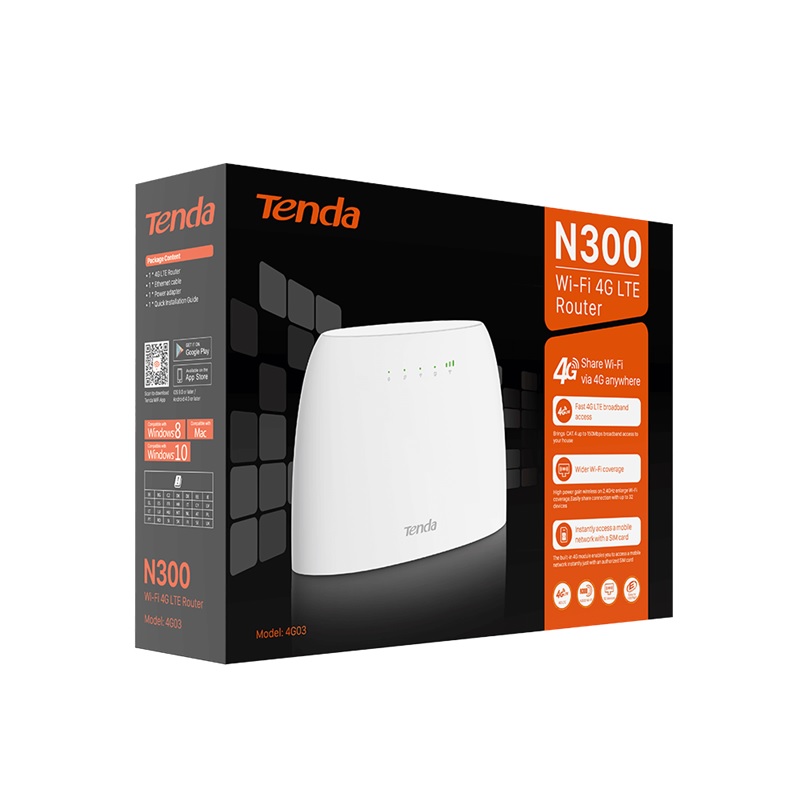 Router  TENDA 4G03 - Blanco