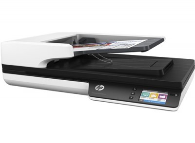 Escáner HP - 216 x 3100 mm, 30 ppm, Base plana y ADF, CMOS CIS, 4000 páginas