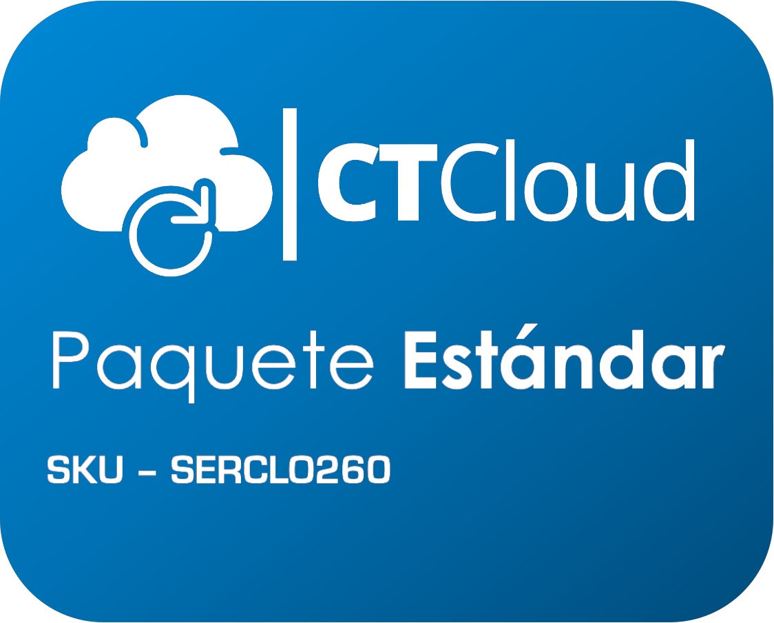 Servidor virtual en la nube paquete Estándar exclusivo para instalar Aspel - S.O. windows, recursos del servidor: 1vCPU, 2GB de RAM, 50GB de DD SSD
