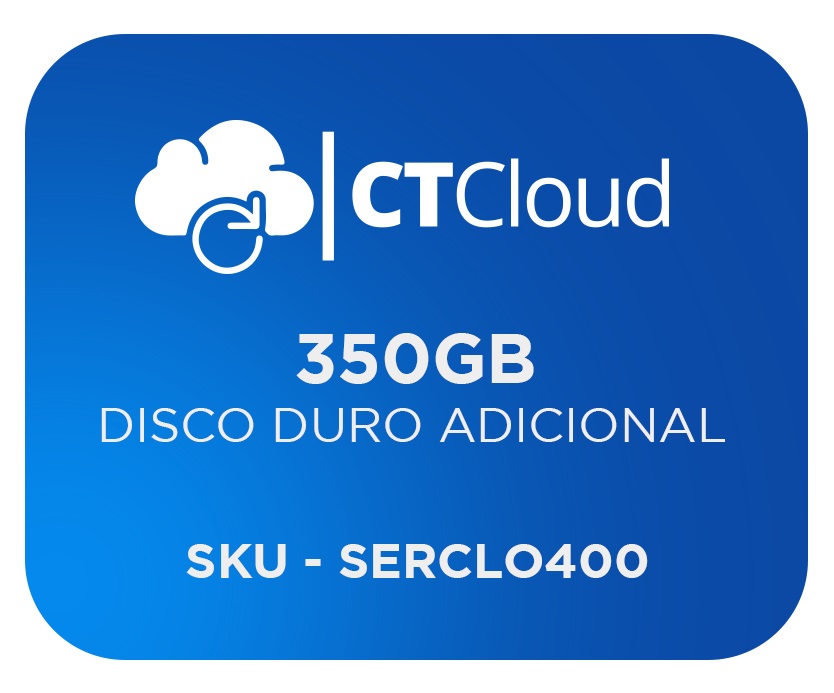 Servidor Virtual en la Nube  CT Cloud NCST350 - Servicio de Nube, Servidor Virtual, 350 GB