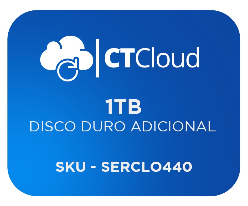 Servidor Virtual en la Nube CT Cloud NCST1000 - Servicio de Nube, Servidor Virtual, 1 TB