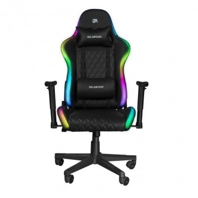 Silla BALAM RUSH GAMER Vinipiel Reclinable 90-180 Piston Clase 4 Reposabrazos 2D RGB LIGHTNING RUSH -