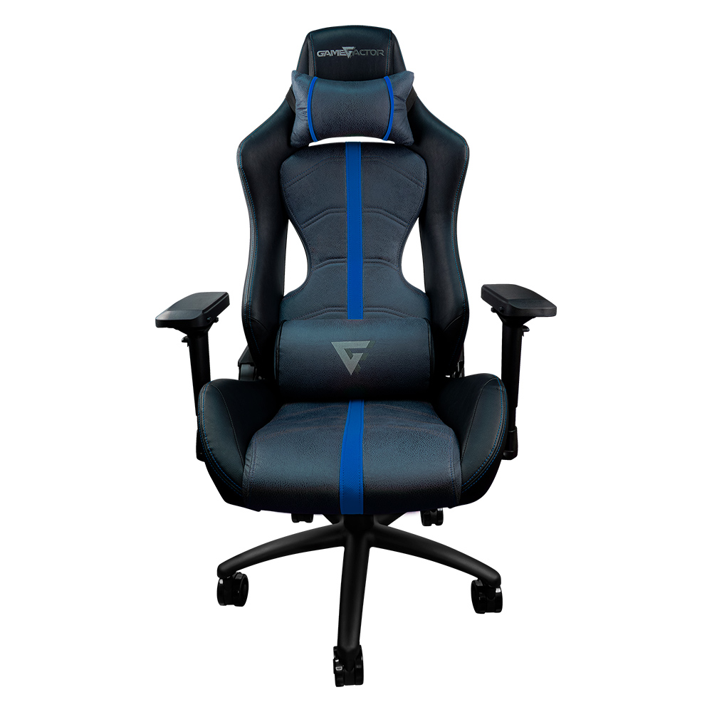 Silla GAME FACTOR CGC650-BL - Gamer, Negro/Azul
