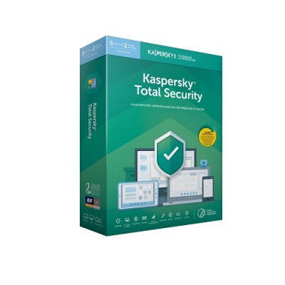 Antivirus KASPERSKY TOTAL SECURITY - 5 licencias, 1 Año(s)
