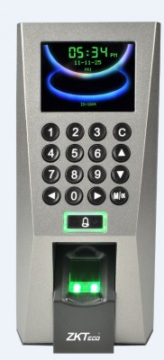 Control de acceso ZK TECO ZK F18 - Básico, biométrico, Si, 0 - 12 V