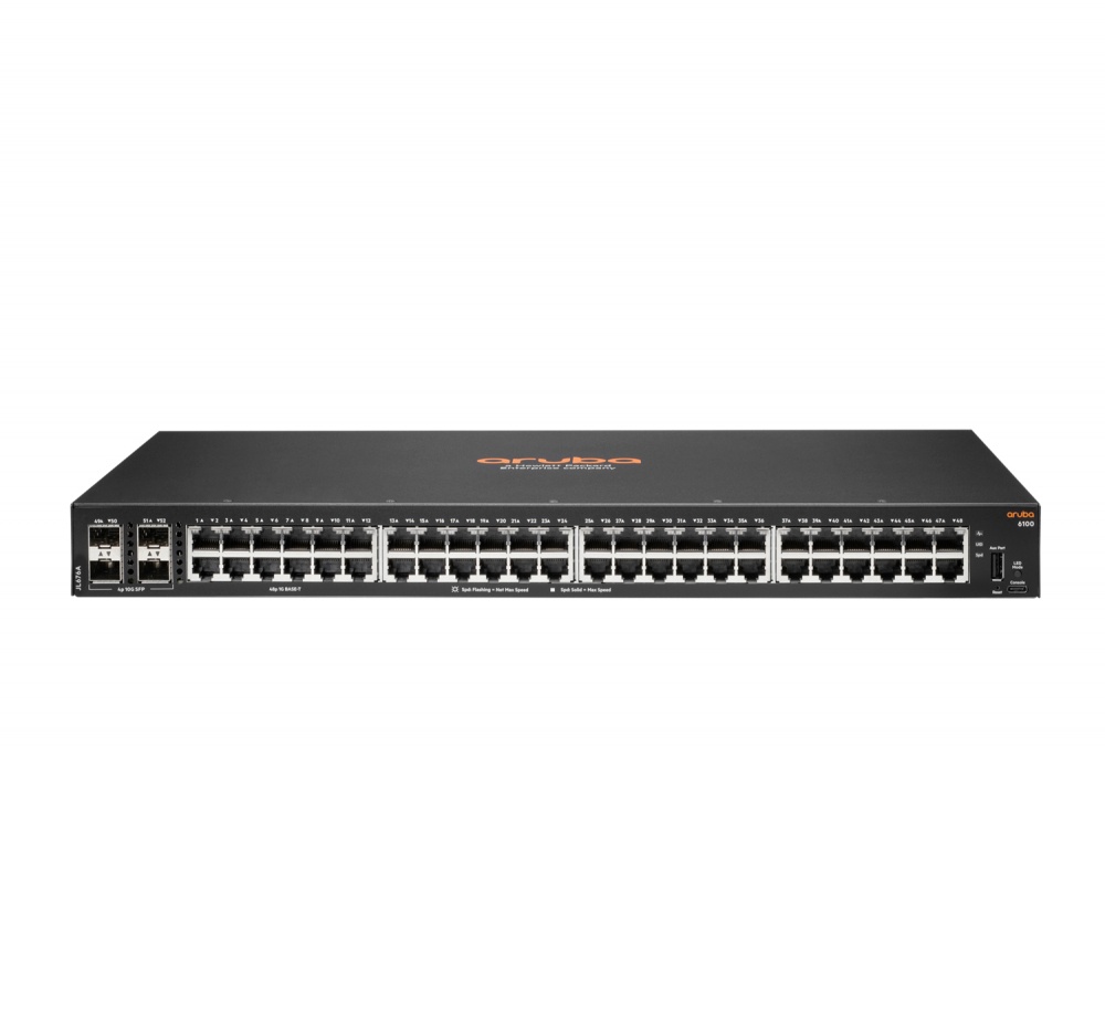Switch 6100  3COM JL676A - Negro, RJ45, 48 + 4 SFP