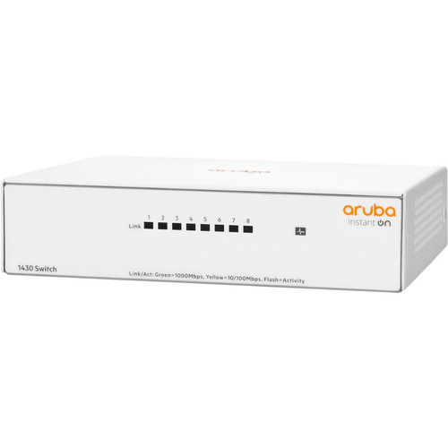 ARUBA Switch R8R45A 1430 de 8 puertos RJ45 Gigabit Ethernet. -