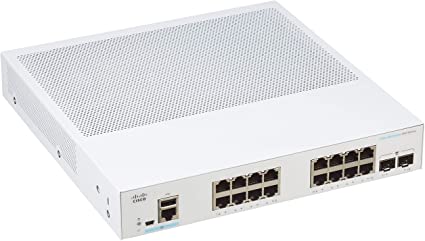 Switch Cisco Administrable 16 puertos 10/100/1000 PoE+ 120W + 2 Gigabit SFP -