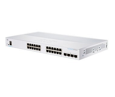 Switch CISCO CBS350-24T-4X-NA - Blanco, 24