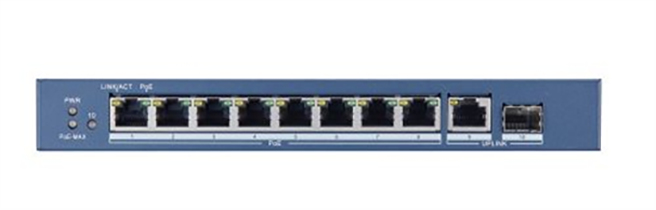 Switch PoE+ HIKVISION DS-3E0510P-E - Azul, 30W