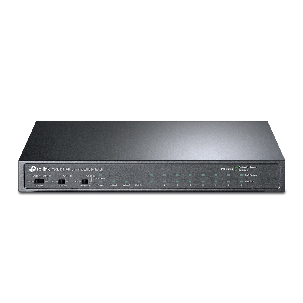 Switch de Escritorio  TP-LINK TL-SL1311MP - Negro, 8