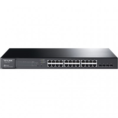Switch PoE Administrable TP-LINK T1600G-28PS - Negro, 216 W