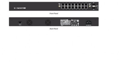 Switch UBIQUITI ES-16-150W - Negro, 16