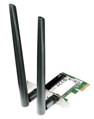 Adaptador inalambrico D-LINK AC1200 - Inalámbrico, PCI-E, 867 Mbit/s, Negro