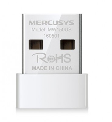 ADAP. NANO USB INALÁMBRICO N150150MBPS MERCUSYS MW150US DISEÑO COMPACTO Y SOLUCIÓN CONVENIENTE -