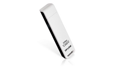 Adaptador USB  TP-LINK TL-WN821N - Inalámbrico, 300 Mbit/s, Color blanco