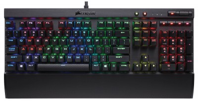 Teclado Gaming CORSAIR K70 RAPIDFIRE RGB MECHANICAL - Juegos, Negro