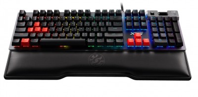 Teclado Gaming Mecanico XPG Summoner RGB Switch Cherry Silver - Reposa muñecas