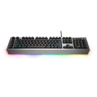 Teclado Gaming Alienware AW768 - USB, Juegos, Plata