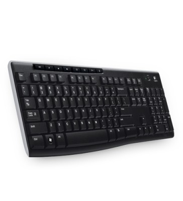 Teclado Inalámbrico LOGITECH K270 - RF inalámbrico, Inalámbrico, PC/server, Negro