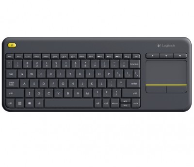 Wireless Touch Keyboard LOGITECH K400 PLUS - Negro, Inalámbrico