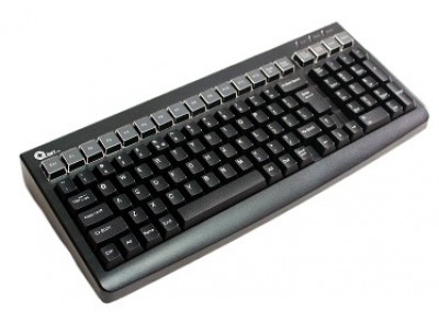 Teclado POS Qian QPA1703 - PS/2, Negro, Alámbrico