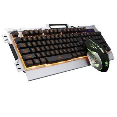 Teclado Gaming BROBOTIX 188533-1 - USB, Juegos, Gris
