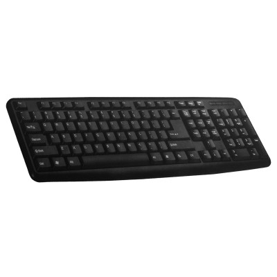 TECLADO BROBOTIX USB - USB, QWERTY, Negro, Universal, Alámbrico
