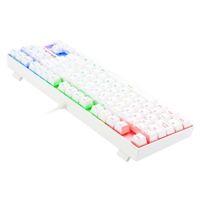 teclado Redragon K552W-RGB-SP - Español, Blanco, Multicolor