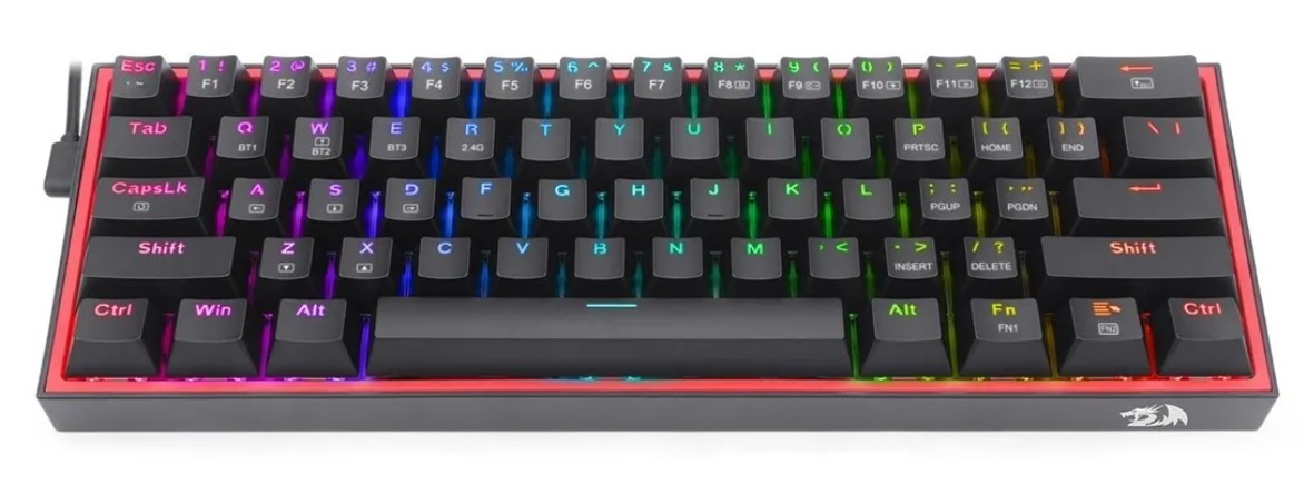 Teclado Gamer Redragon Modelo K616-RGB Fizz Pro Black -